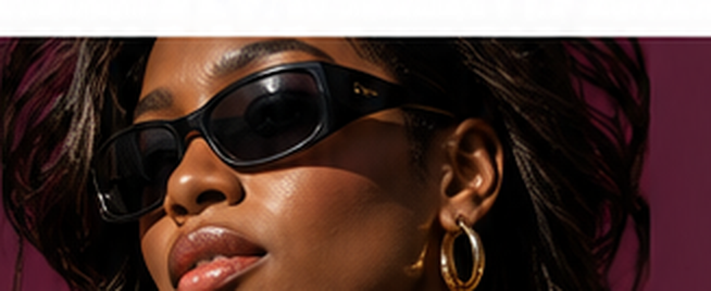 Statement sunglasses, gold hoops and unapologetic style