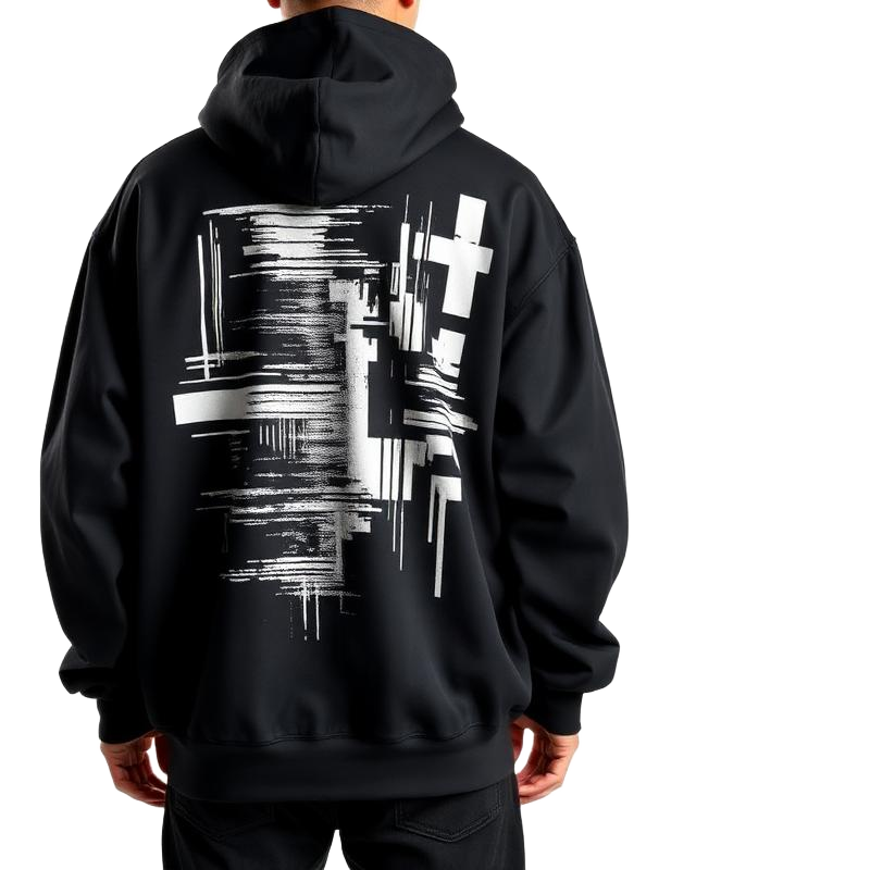 Close-up texture of heavyweight French terry and combed cotton streetwear apparel