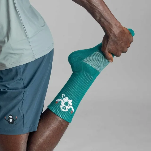 AfroAlien Fit Performance Crew Sock — Styled fit