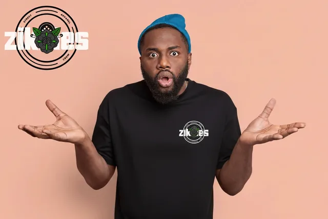 Culture Bird Tee — Black — Model fit