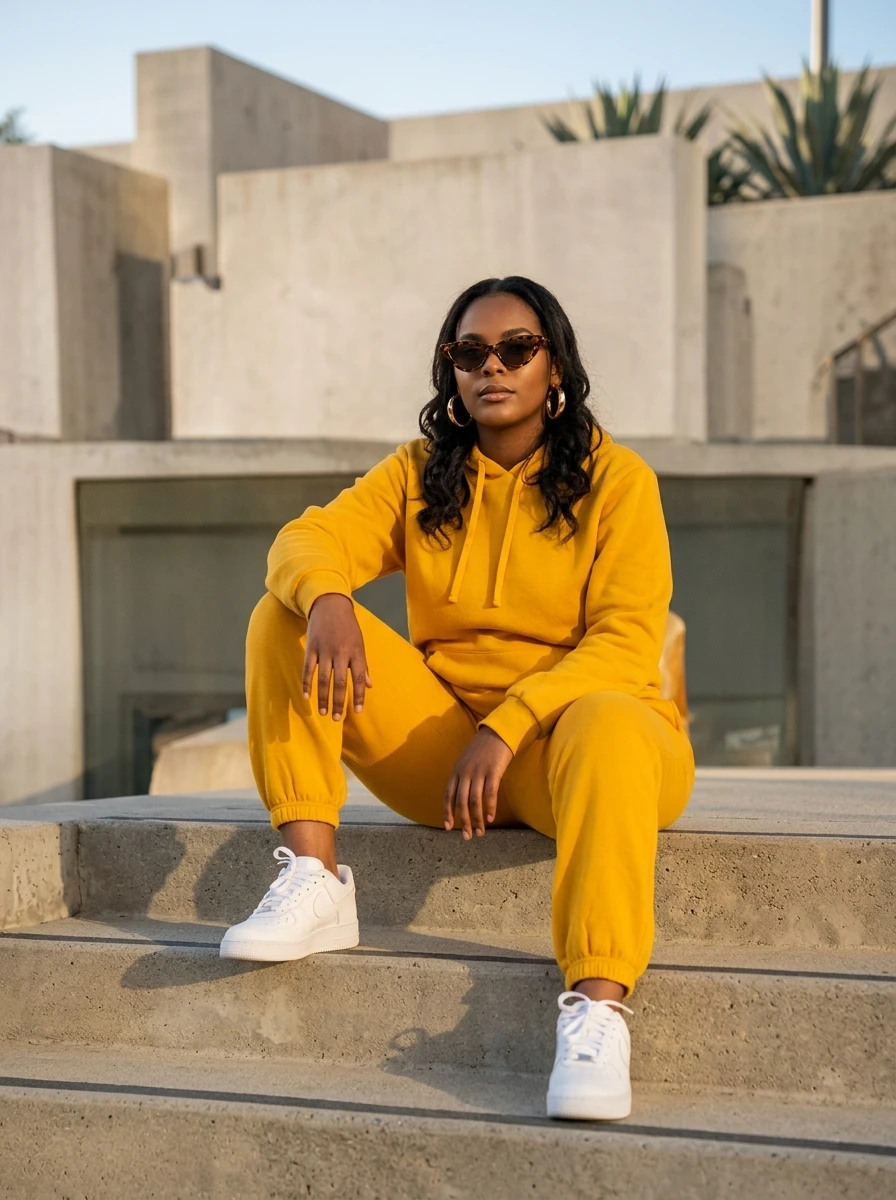 Yellow matching set