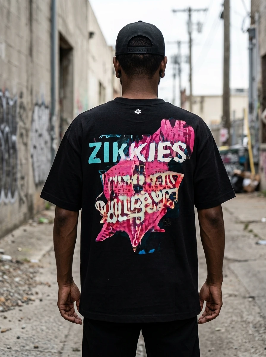 Zikkies graphic tee styling