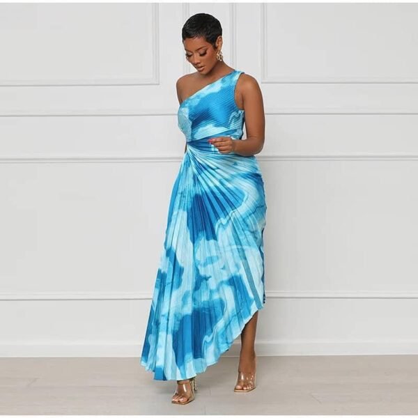 One-Shoulder Pleated Dress 1 one-shoulder pleated dress, zikkies clothing store, best boutique in lagos, best boutique in ikeja, buy woman clothes in lagos, shop clothes online, buy male clothes, instagrm shop, legit instagram shop, legit instagram clothes vendor, instagram vendor in lagos, buy clothes with bitcoin in lagos