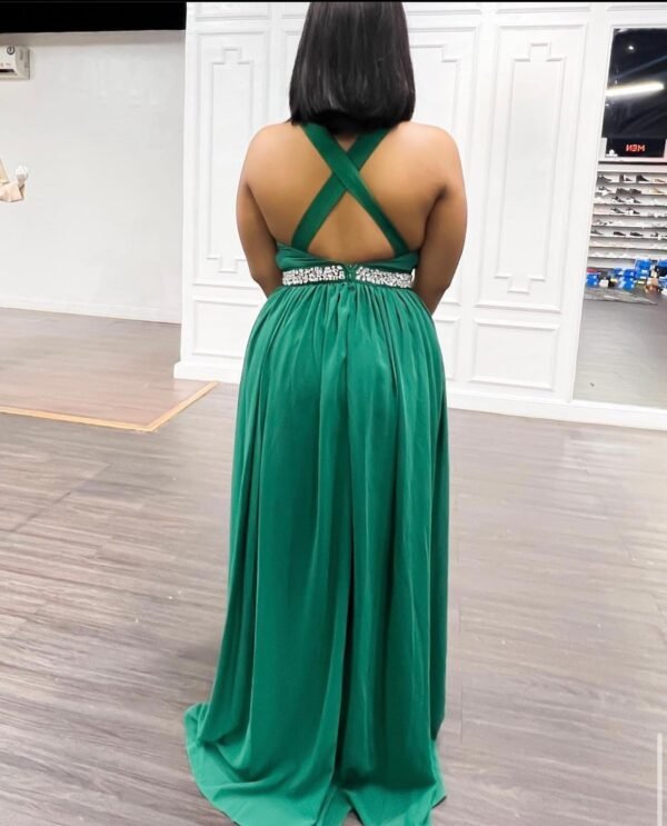 Long Halter Neck Dress, zikkies clothing store, best boutique in lagos, best boutique in ikeja, buy woman clothes in lagos, shop clothes online, buy male clothes, instagram