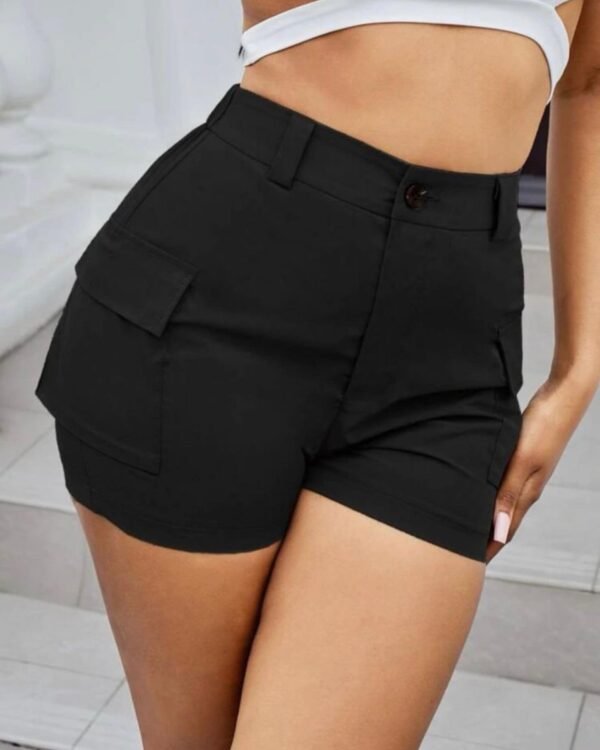 women's black Cargo Shorts, zikkies clothing store, best boutique in lagos, best boutique in ikeja, buy woman clothes in lagos, shop clothes online, buy male clothes, instagrm shop, legit instagram shop, legit instagram clothes vendor, instagram vendor in lagos, buy clothes with bitcoin in lagos