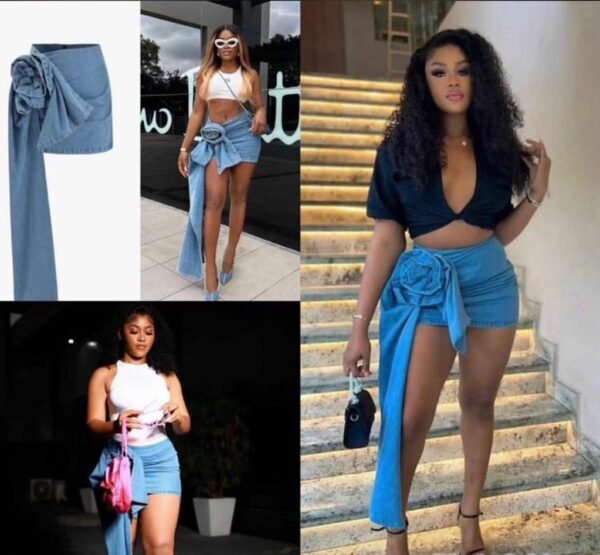 denim short skirt, chic ashewo dress, denim, ashewo dress, zikkies clothing store, best boutique in lagos, best boutique in ikeja, buy woman clothes in lagos, shop clothes online, buy male clothes, instagrm shop, legit instagram shop, legit instagram clothes vendor, instagram vendor in lagos, buy clothes with bitcoin in lagos