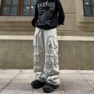 Loose Casual Trousers Straight Mopping Pants