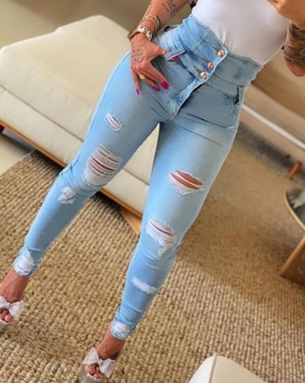 Women Stretch Ripped Skinny High Waist Jeans 3 S645ff0df671240acafdef893e0e14cbfw
