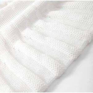 Knit Short-Sleeve See-Through Gown - Image 11